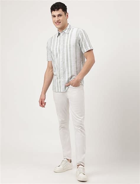 Buy Pure Cotton Striped Spread Collar Shirt at Marks & Spencer