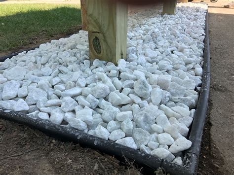 White Marble Chips for Elegant Yard Decor
