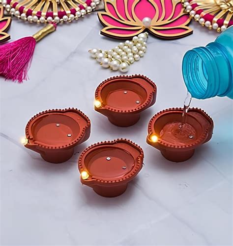 Buy Pins n Rose Lighting Sense Water Sensor Eco-Friendly Led Diyas ...