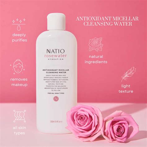 Rosewater Antioxidant Micellar Cleansing Water • 250ml
