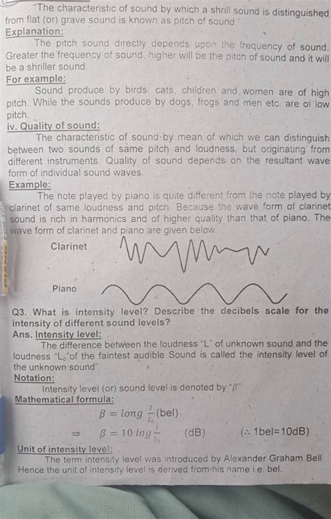 "The characteristic of sound by which a shrill sound is distinguished fro..