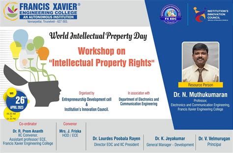 Workshop on "Intellectual Property Rights" | News & Events | Francis ...