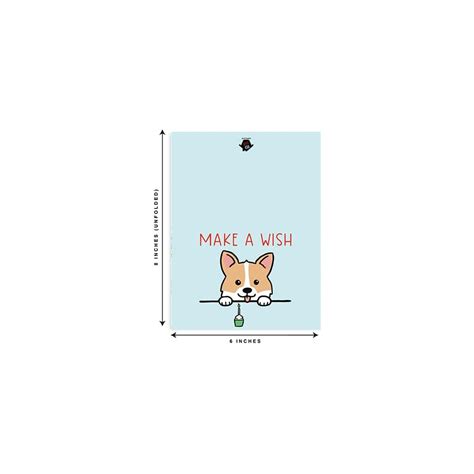 Dog Happy Birthday Card, 4x6 includes card and | Ubuy India