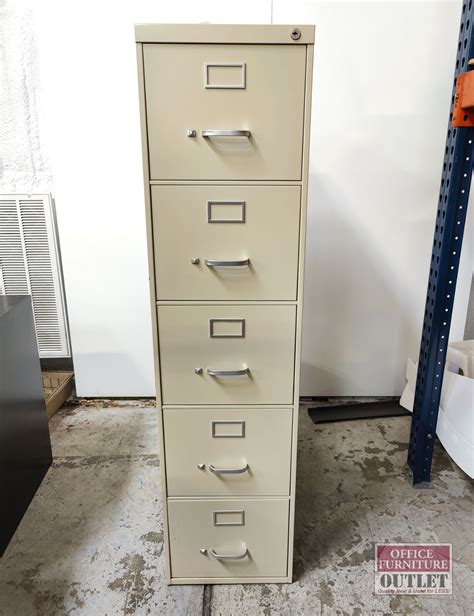 5 DRAWER FILE CABINET Tan