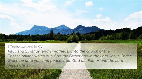 1 Thessalonians 1:1 Bible Cross References