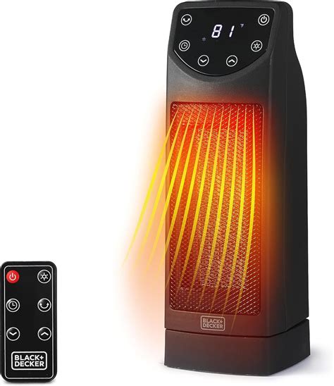 Amazon.com: BLACK+DECKER Oscillating Space Heater, Portable Heater with ...