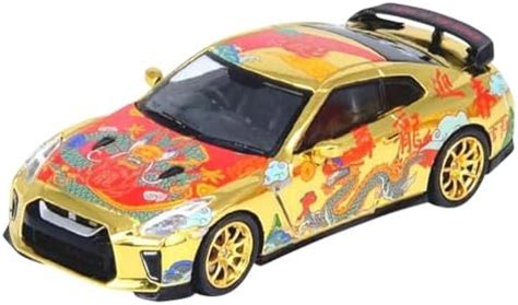 Inno Models GT-R (R35) RHD (Right Hand Drive) Gold Metallic with ...