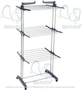 Beaver Steel Floor Cloth Dryer Stand ® Heavy Duty Rust-free Stainless ...