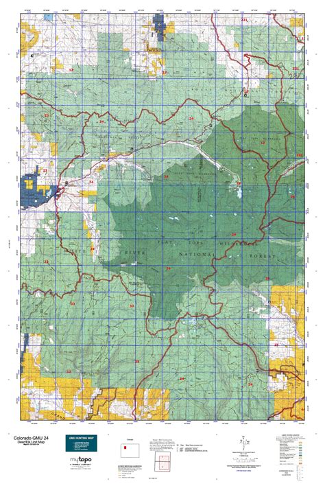 Colorado GMU 24 Map – MyTopo Map Store