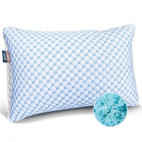 "Hearth & Harbor King Size Gel Bed Fiber Cooling Pillow, Temperature ...