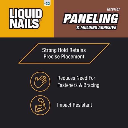 Liquid Nails Liquid Nails Paneling & Molding High Strength Latex Tan ...