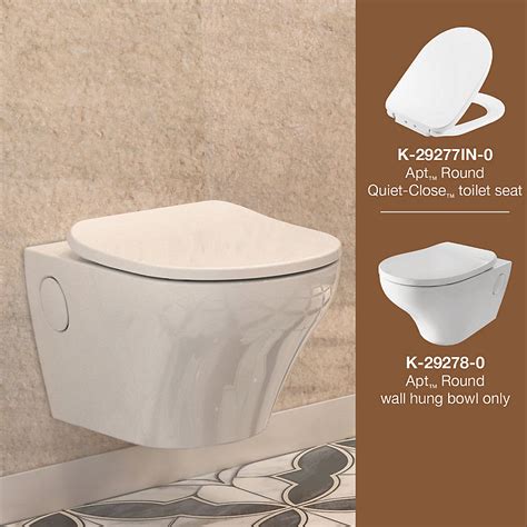 APT Round Complete Wall Hung Toilet Bundle in White | sunrisehomesolutions