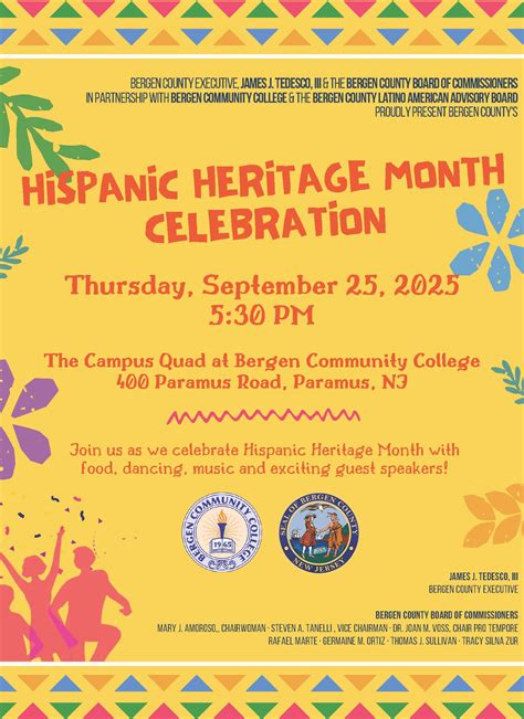 HISPANIC HERITAGE MONTH CELEBRATION – Bergen County, NJ – Official Website