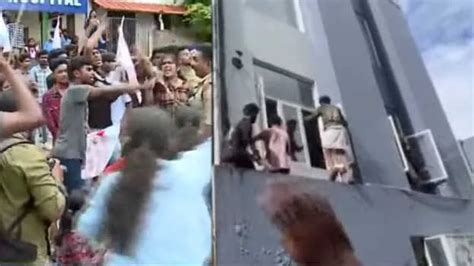 SFI activists attack Rahul Gandhi's office in Wayanad; police resort to ...