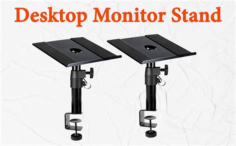Softline Pro SP81 Desktop Clamp Studio Monitor Speaker Stand - Set of 2 ...