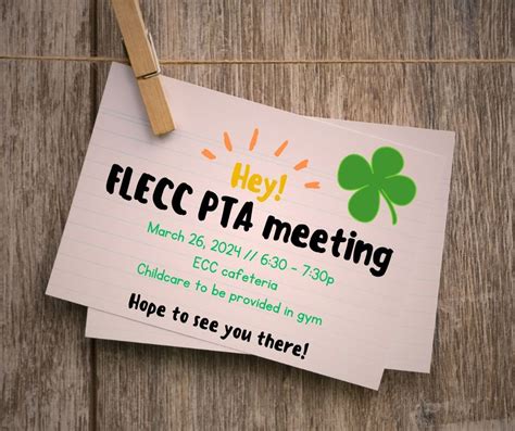 March 2024 - FLECC PTA general meeting, Olmsted Falls Early Childhood ...