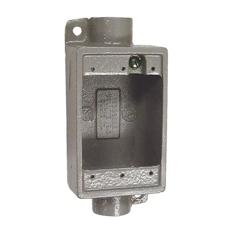 Killark FSC-1 FSC Type Cast Device Box, 1/2" Hub, Shallow, Feed-Thru ...