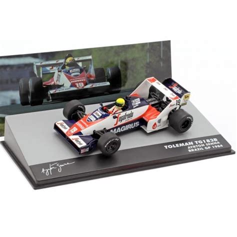 1/43 Altaya Ayrton Senna Toleman TG183B Brazil GP 1984 Diecast Scale ...