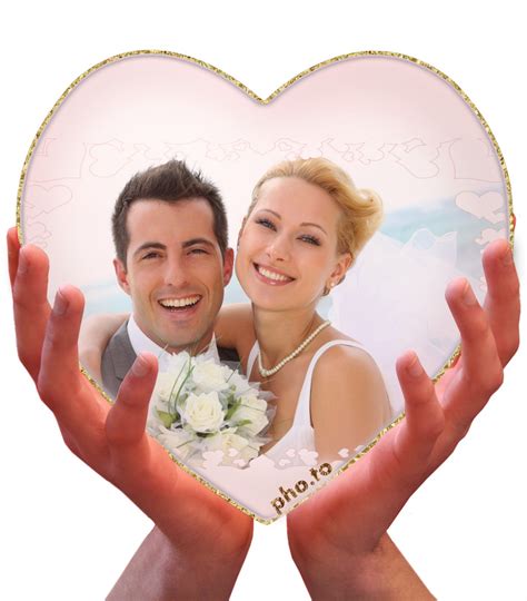 Heart photo template: put a pic into a heart shaped frame