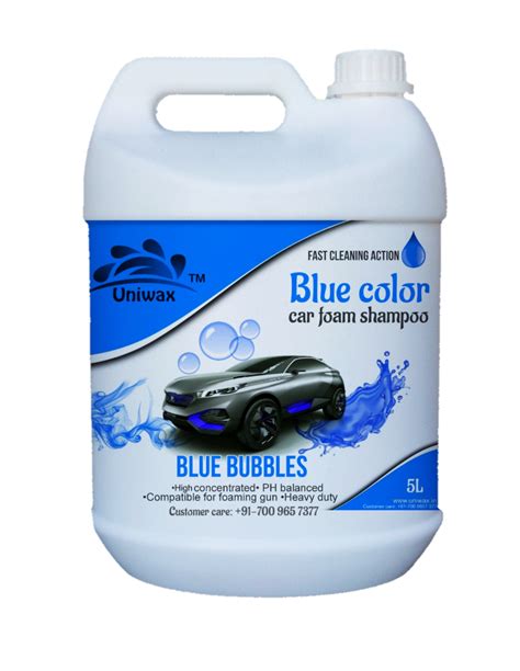 Uniwax color foam wash with wax colour foam car wash shampoo