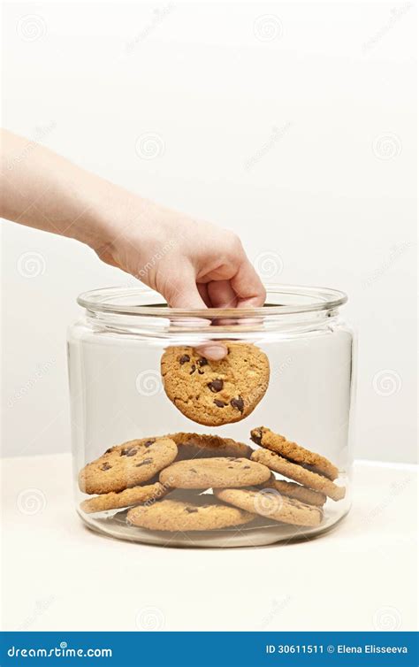 Stealing Cookies from the Cookie Jar Stock Image - Image of comfort ...