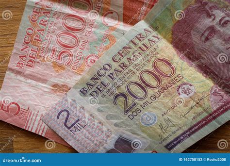 Paraguayan Money, Guaranies Stock Photo - Image of paraguay, loan: 162758152