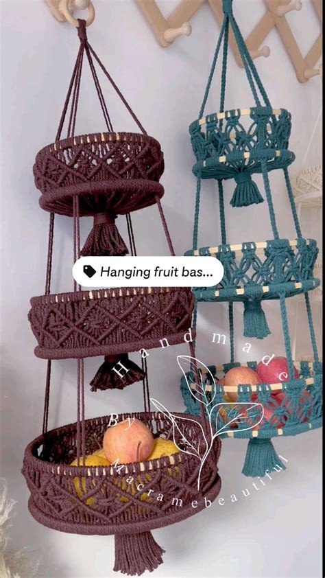 Image result for Macrame Baskets Tutorial