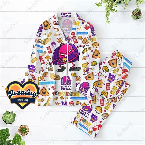 Taco Bell Pajamas Set, Taco Bell Shirt, Taco Bell Pajamas, Women ...