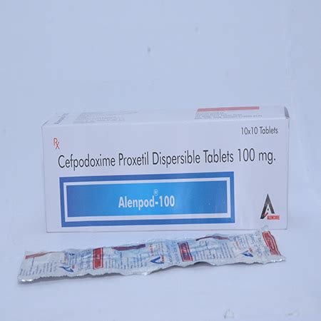 Alenpod 100 - Cefpodoxime Proxetil Dispersable Tablets 100mg - Alencure ...