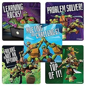 Buy Teenage Mutant Ninja Turtle Motivational Stickers Birthday Party ...