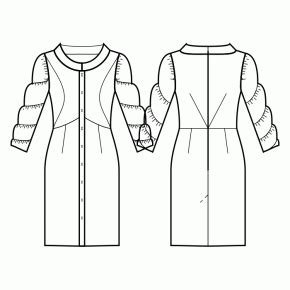 Dress #6813888 - Made to Measure Sewing Pattern by Sewist CAD Online ...
