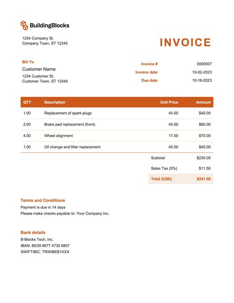 Free Microsoft Word Invoice Templates (.docx) | Billpal