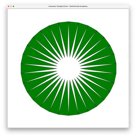 Triangle Isocele Python 的图像结果