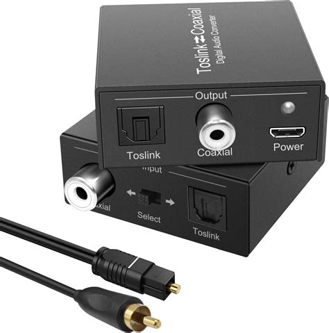 Optical to Coaxial, Coax to Optical Digital Audio Converter, Bi ...