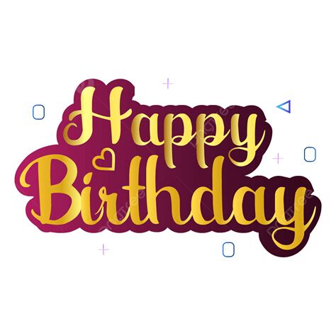 Happy Birthday Sticker Gold at Jerry Fagan blog
