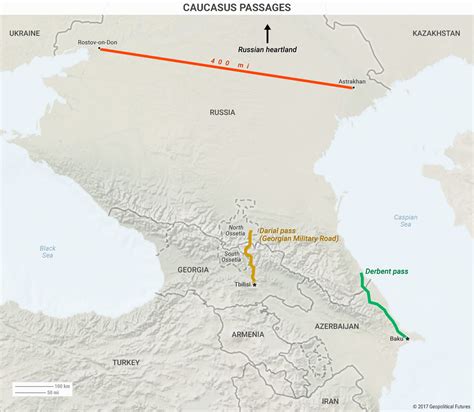 Caucasus Mountains Location