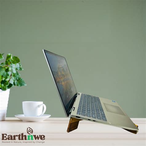 Laptop Stand Bamboo Ergonomic Riser | Stylish & Eco-Friendly Desk ...