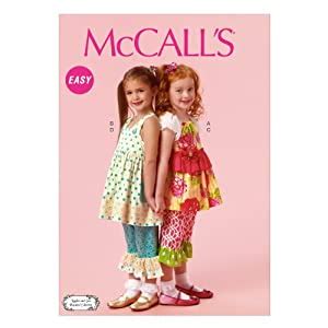 McCall Pattern Company M6877 Children's/Girls' Top, Dress and Pants ...
