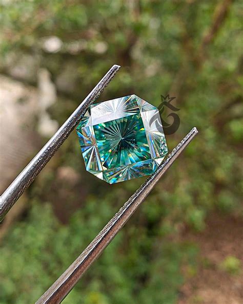 Fantasy Square Light Green Moissanite – Vintage Loose Stone for Engage ...
