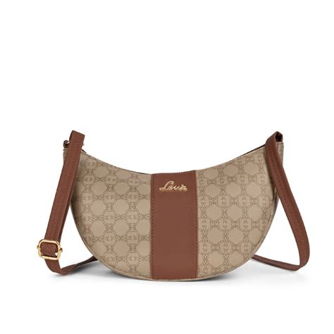 Buy Lavie Women Beige Mono Bonnie Hobo Sling Bag (L) Online