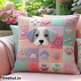 Dogs and Paw Prints Cushion Design Ideas, Cushion Ideas