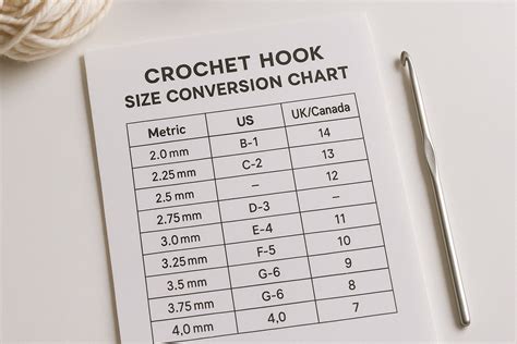 The Complete Guide to Crochet Hook Sizes and Yarn Weight