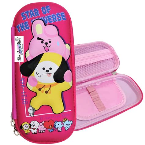 Blue Aura BT21 BTS Pencil Box Case 3D for Girls & Boys BTS Pen Pouch ...