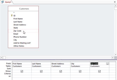 Image result for Access Query Basics