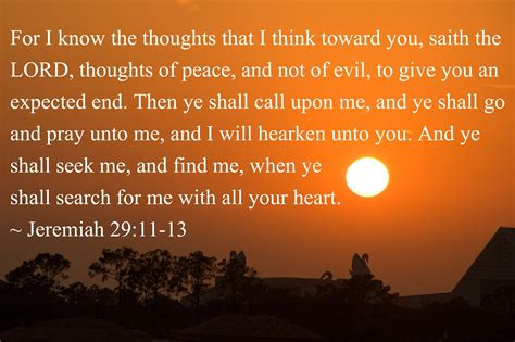Jeremiah 29:11-13 Bible Verse Sunset View