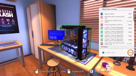 Image result for PC Building Simulator New PC Build Blue Screen