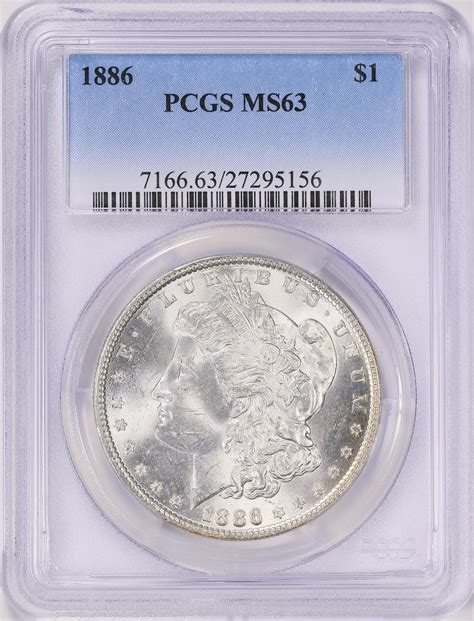 1886 Morgan Silver Dollar PCGS MS-63 (Item 1861242) | GreatCollections ...