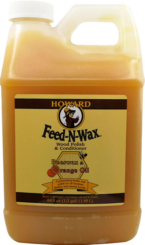 Pulidor y acondicionador para muebles de madera Howard Feed-N-Wax, 1,9 ...