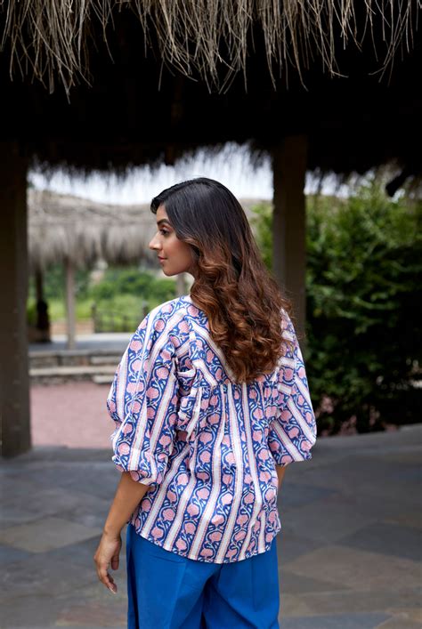 Jaipur cotton women tops | Hand block printed shirts for women – jaipurrang