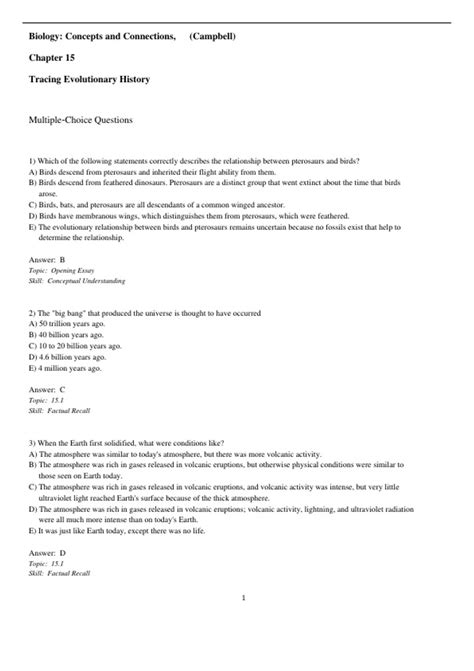 Campbell Biology Test Bank: Concepts & Connections, 10th edition ...